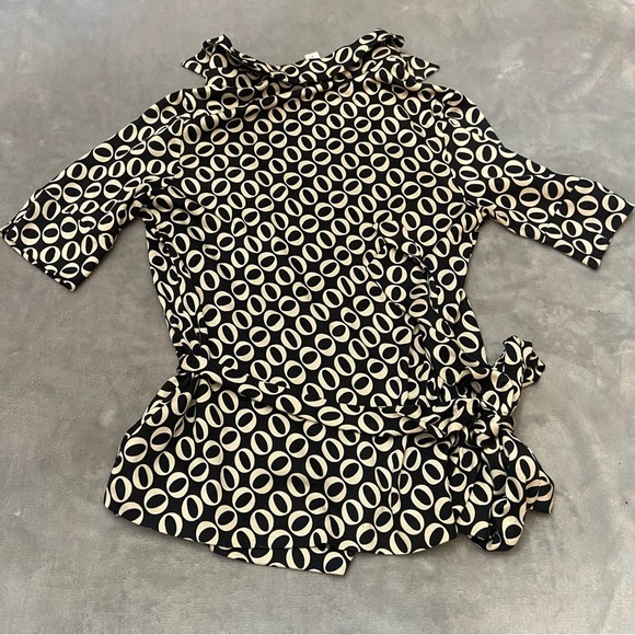 DVF Jillianna wrap top y2k vintage 3437 - Picture 9 of 9